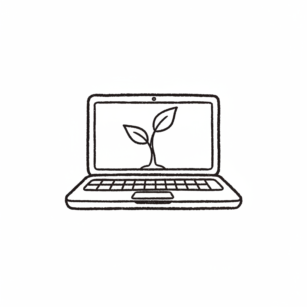 indie-hacking doodle