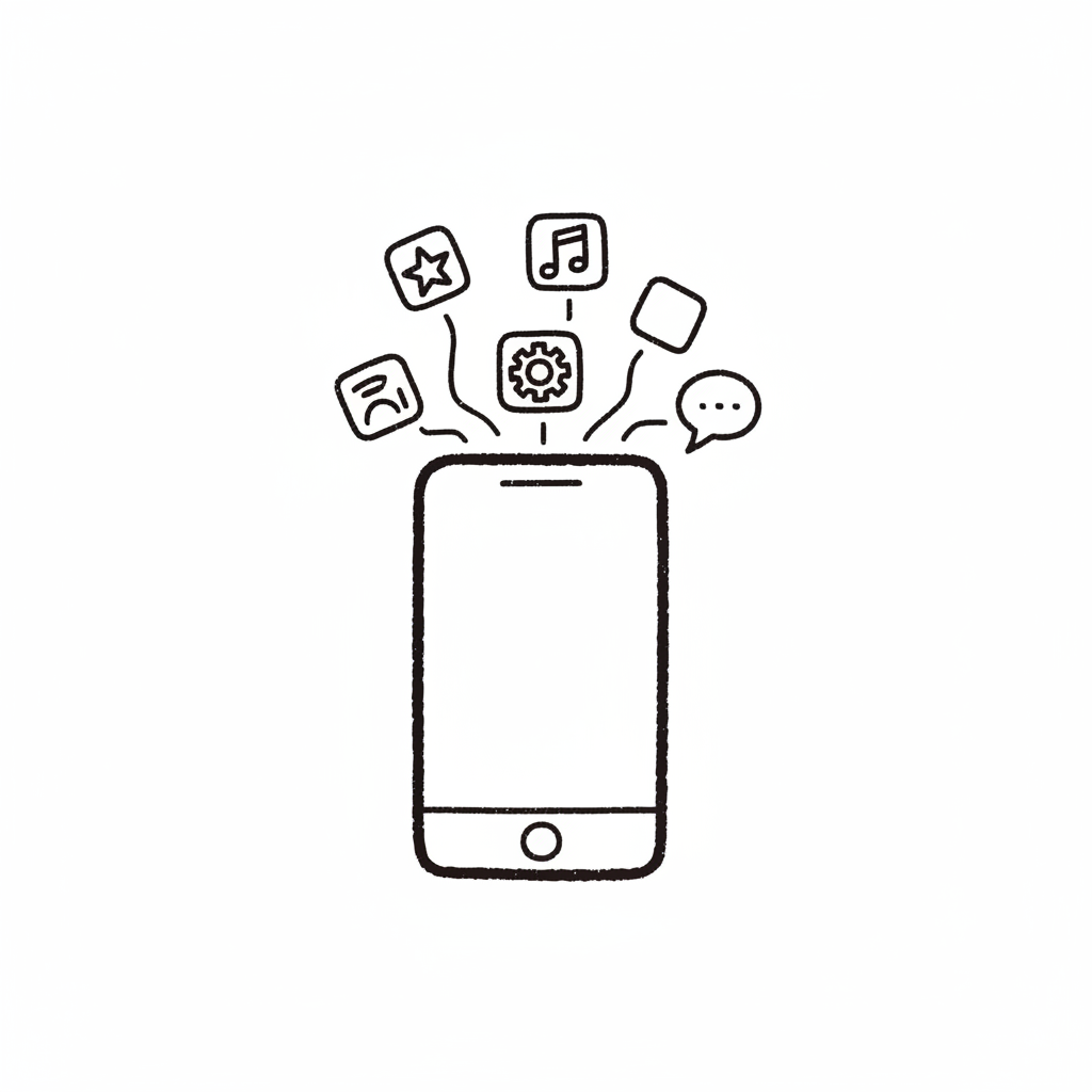 mobile-development doodle