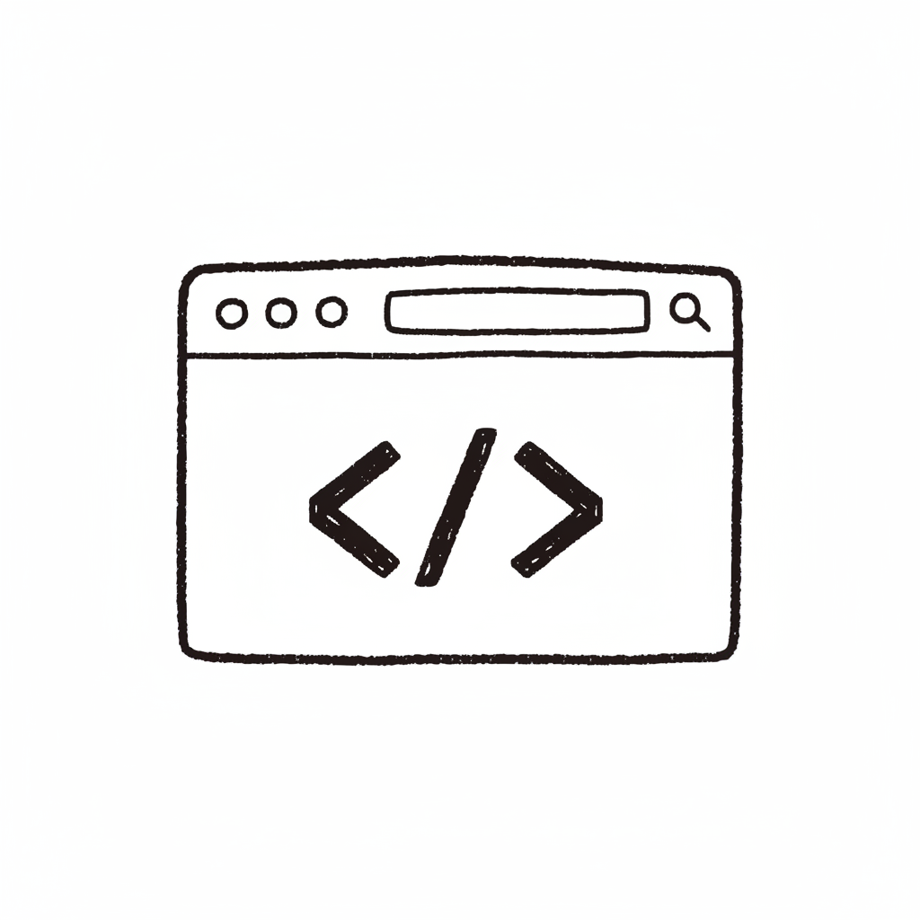 web-development doodle